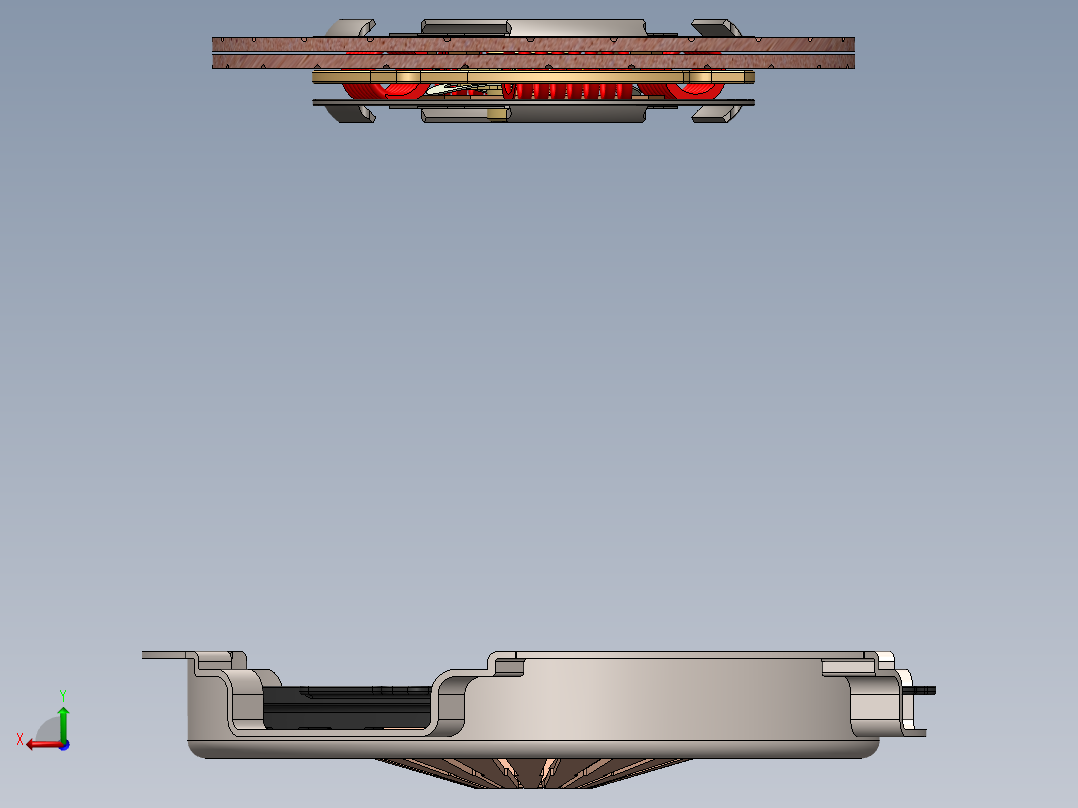 离合器(16)后视图