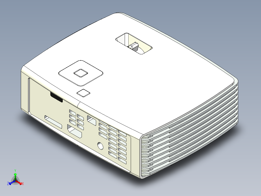 投影仪正等轴测图