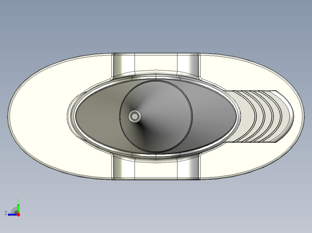 医学注射器右视图