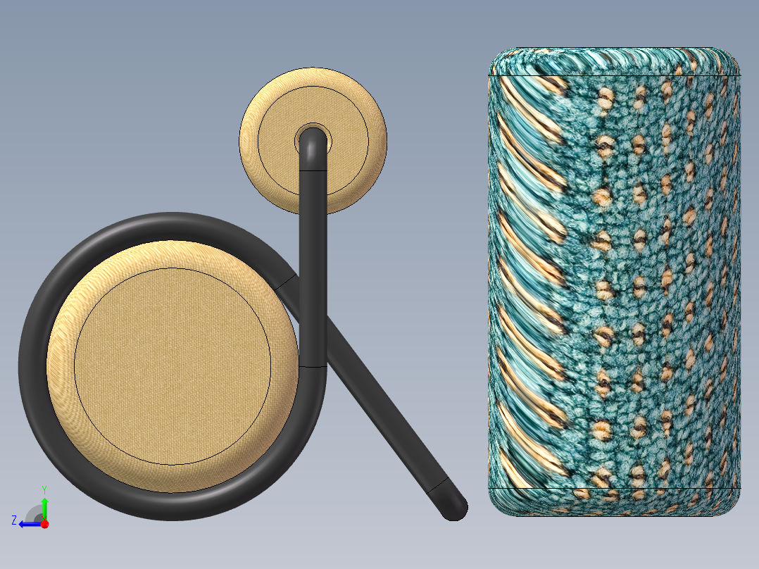 充满设计感与舒适感的沙发单椅右视图