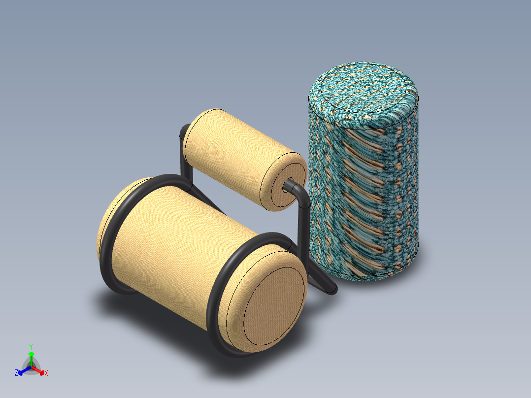 充满设计感与舒适感的沙发单椅正等轴测图