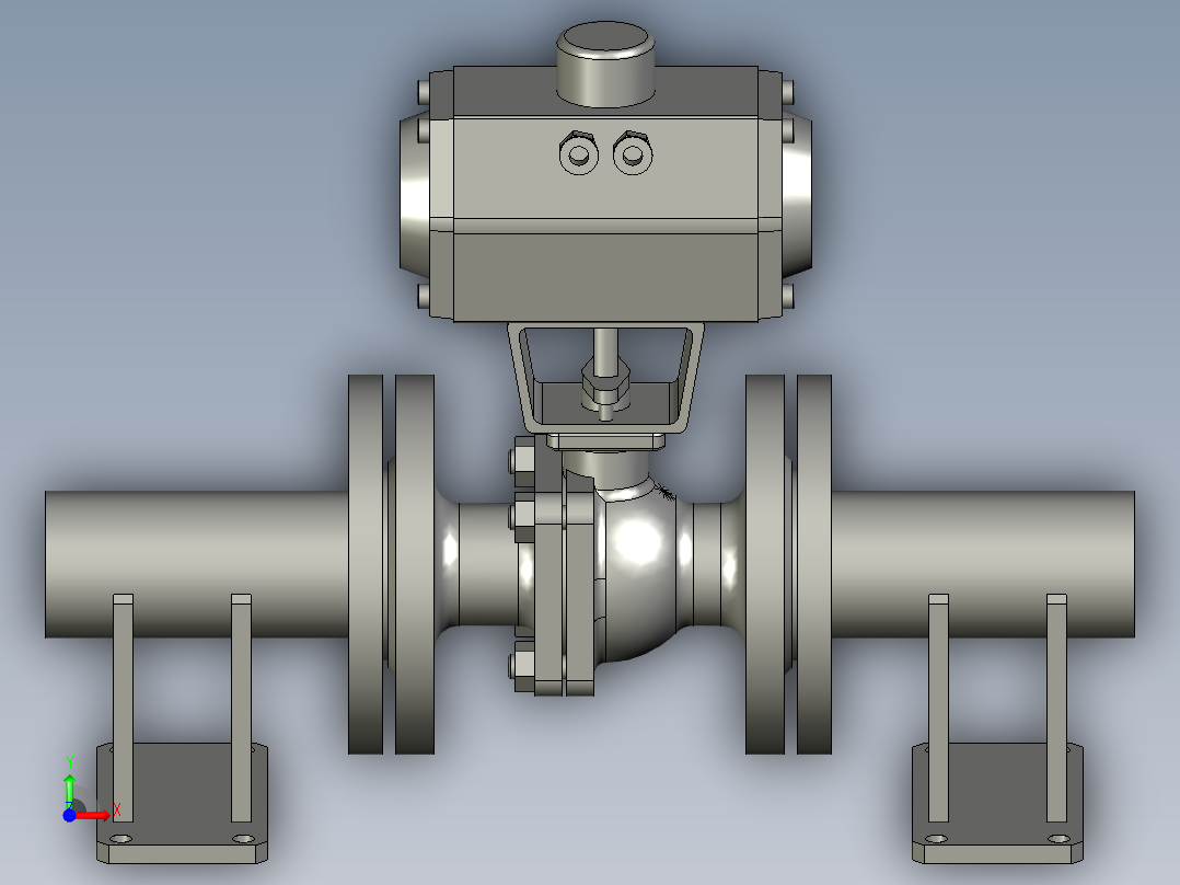 FYZYZZ03-01-02-DN50安装球阀前视图