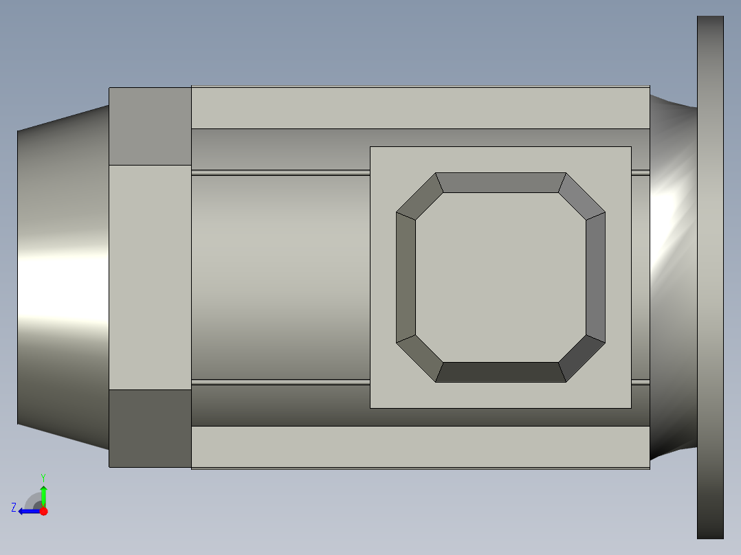 cx100电机15KW右视图