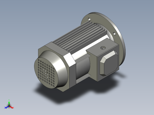 cx100电机15KW正等轴测缩略图