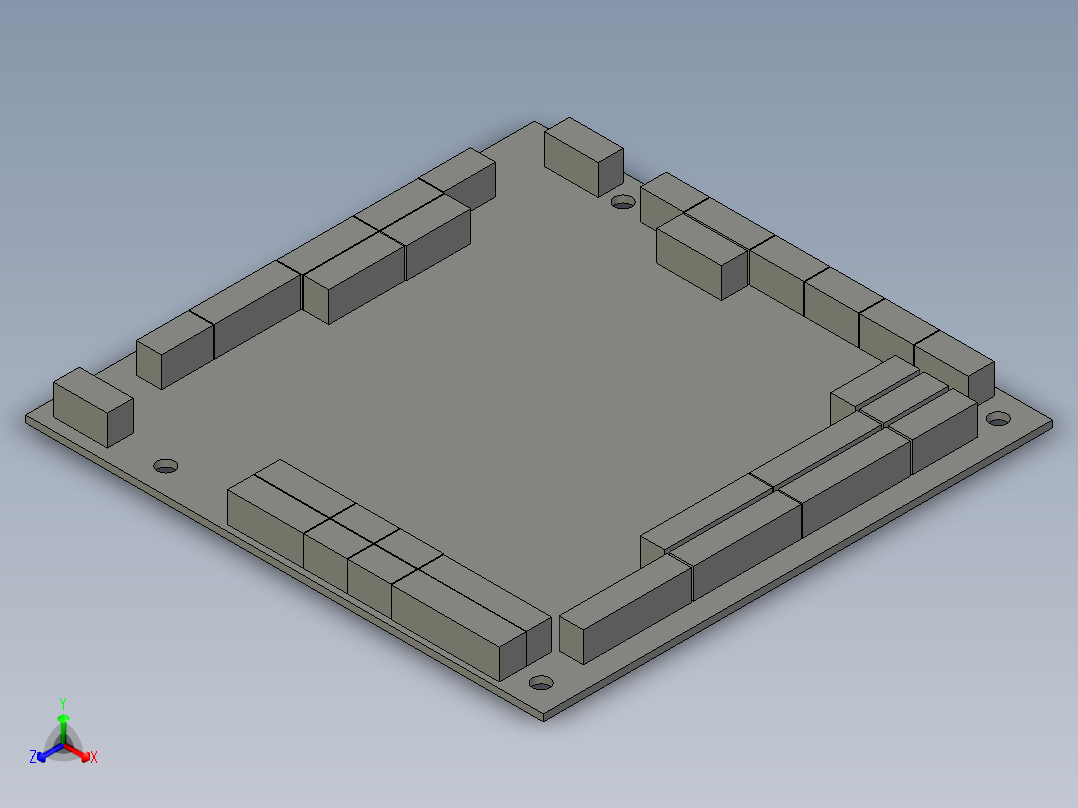 电控柜-74000003929075A线路板组件正等轴测图