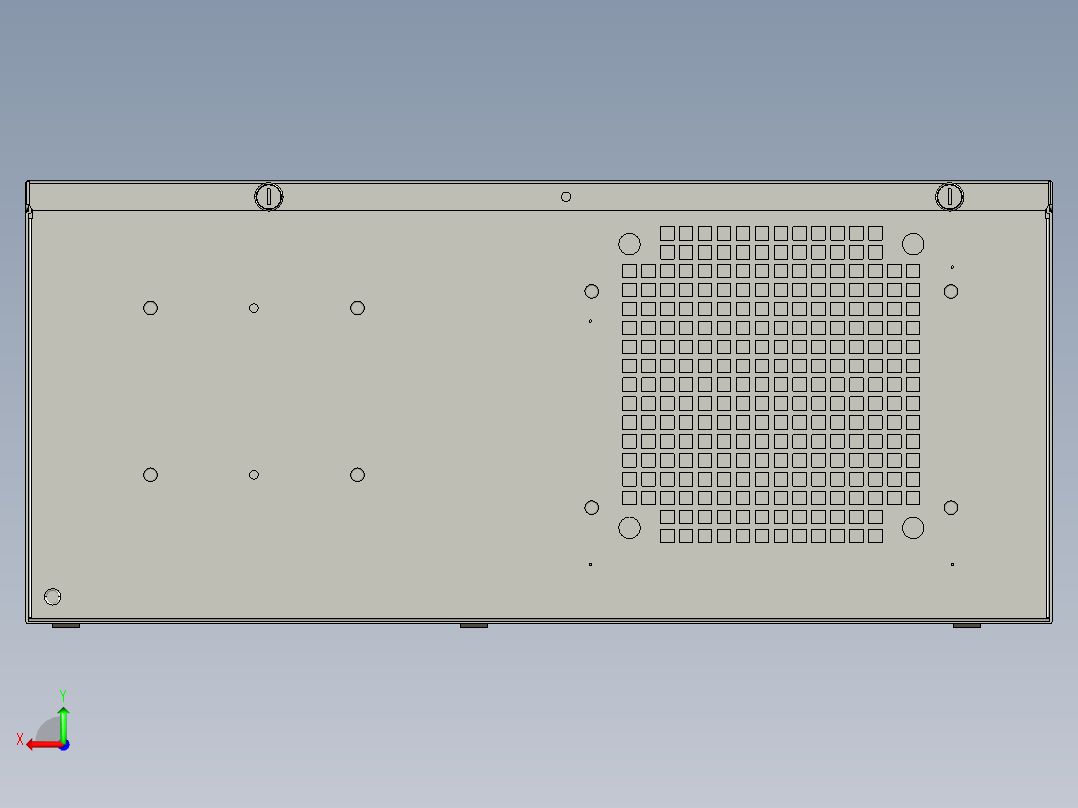工控机IPC-7120研华后视图