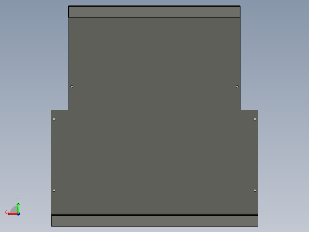 非标工控机箱后视图