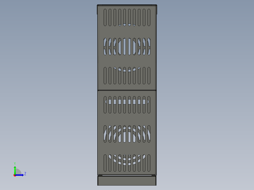非标工控机箱左视图