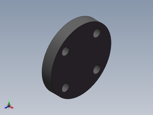 FLANGE-BLIND_DN20_PN10_U-PVC正等轴测缩略图