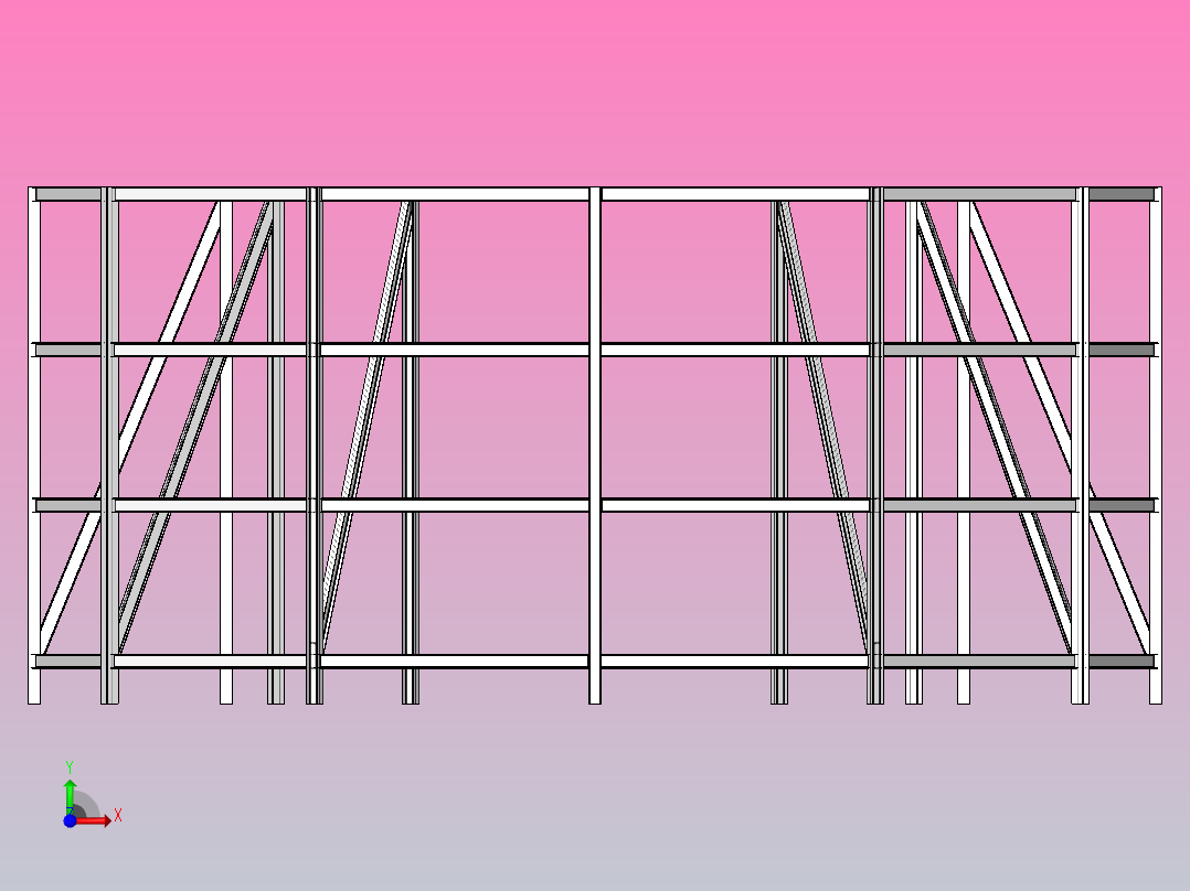 结构系统构件前视图