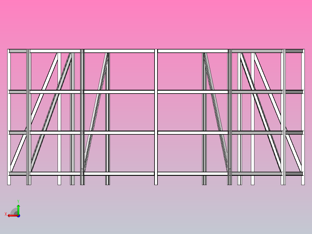 结构系统构件后视图