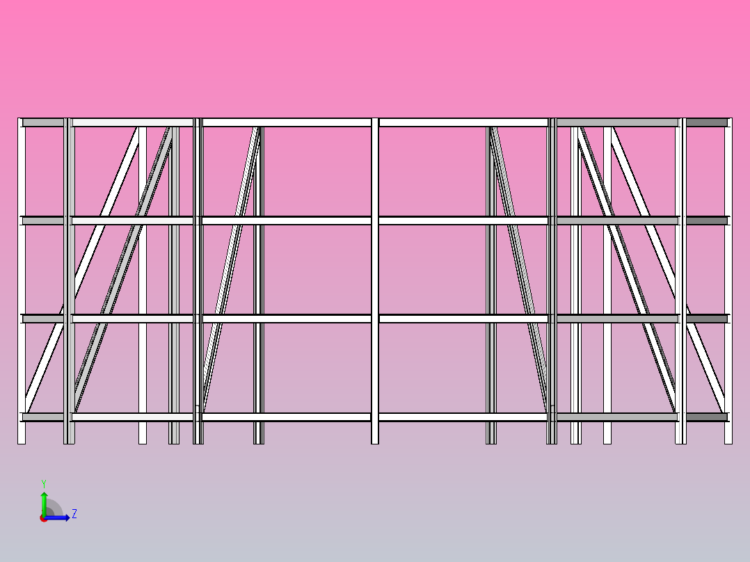 结构系统构件左视图