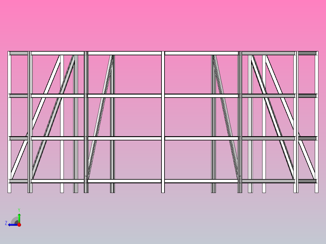 结构系统构件右视图