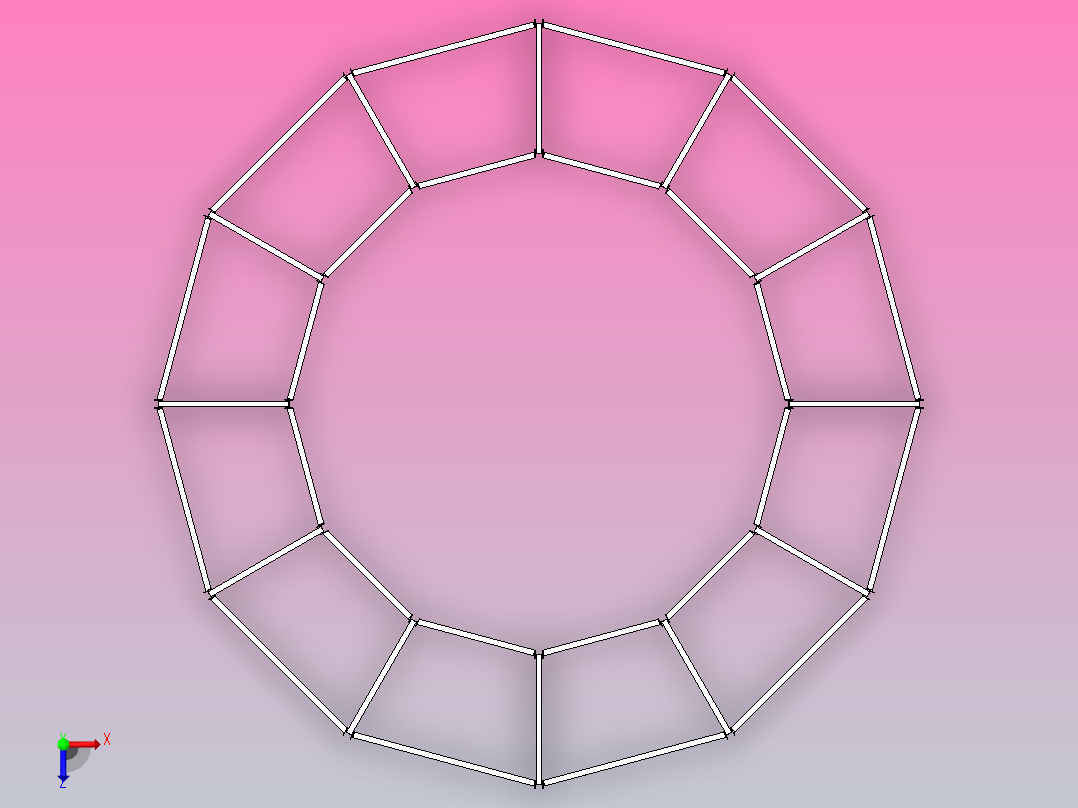 结构系统构件俯视图