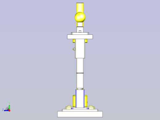 一款接合用定心夹具3D模型右视缩略图