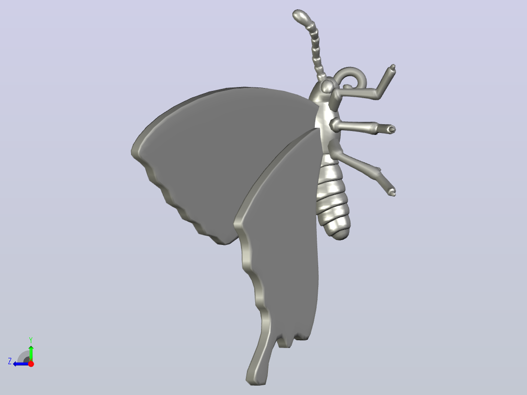 东方虎斑蝶右视图