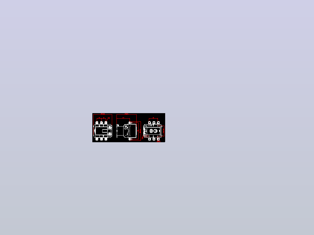 NC5-26544交流接触器外形安装尺寸图202205