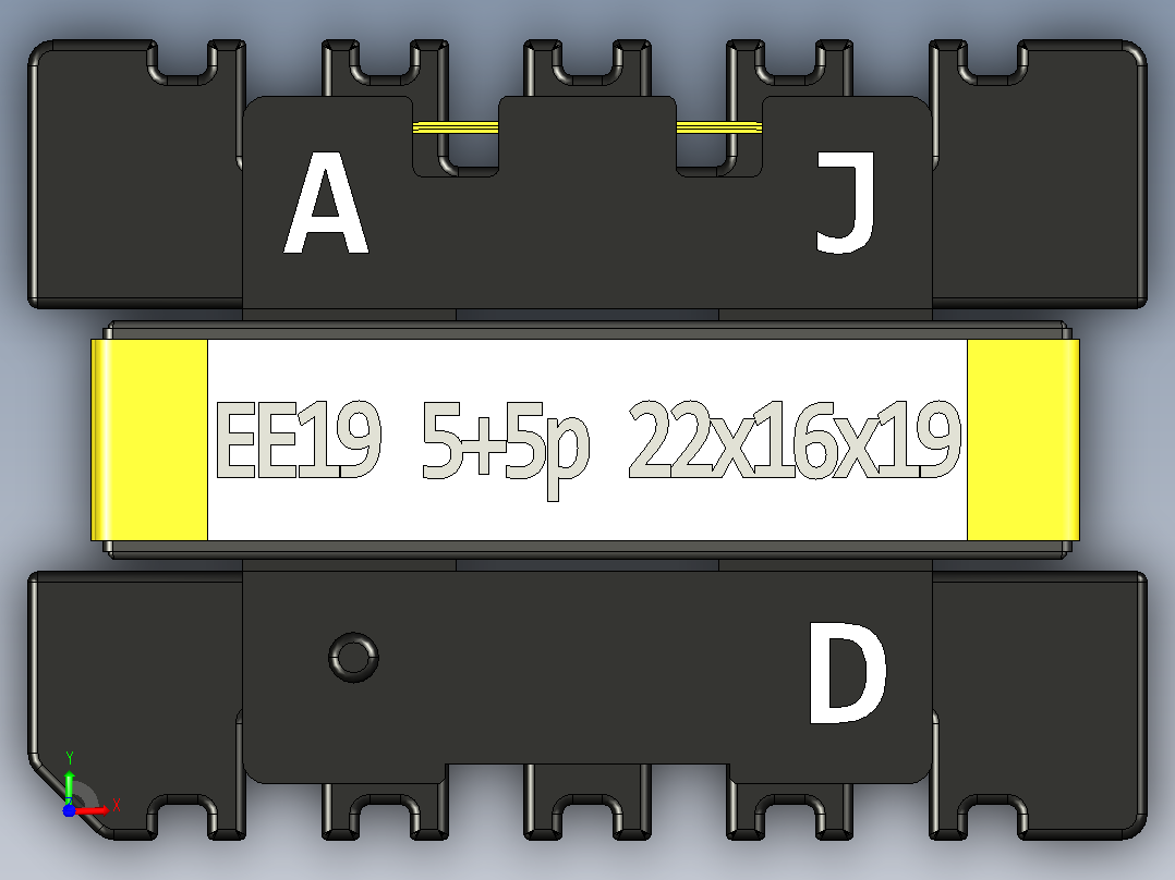变压器铁氧体“EE19....zip.zip前视图