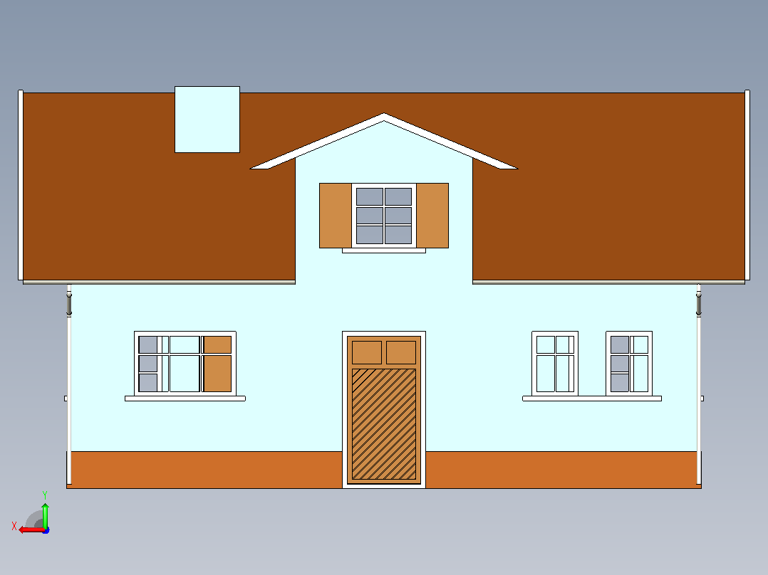住宅3后视图