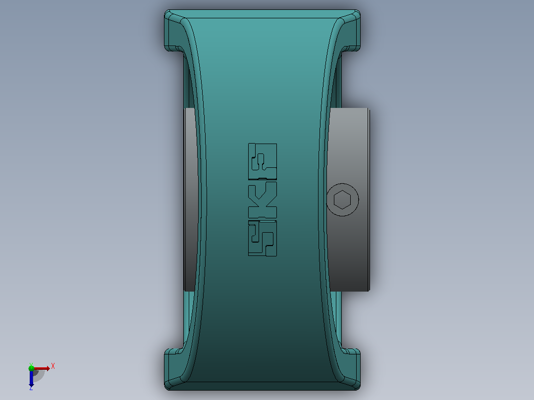 SKF Y轴承单元SYF 25 TF俯视图