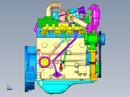 康明斯发动机左视缩略图