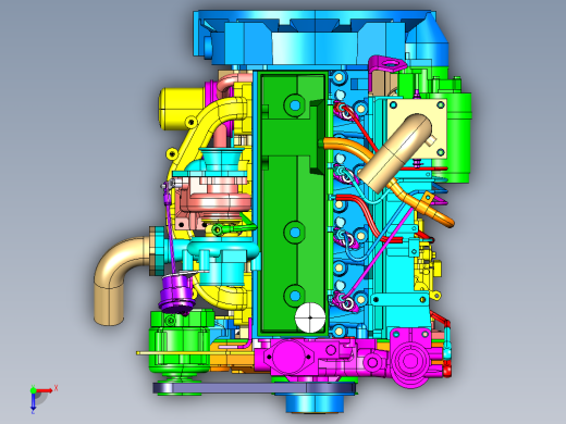 康明斯发动机俯视缩略图