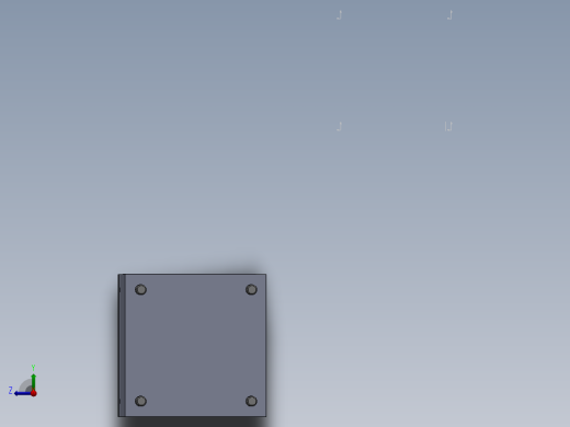 真空助力器(sw+cad+说明书)右视缩略图