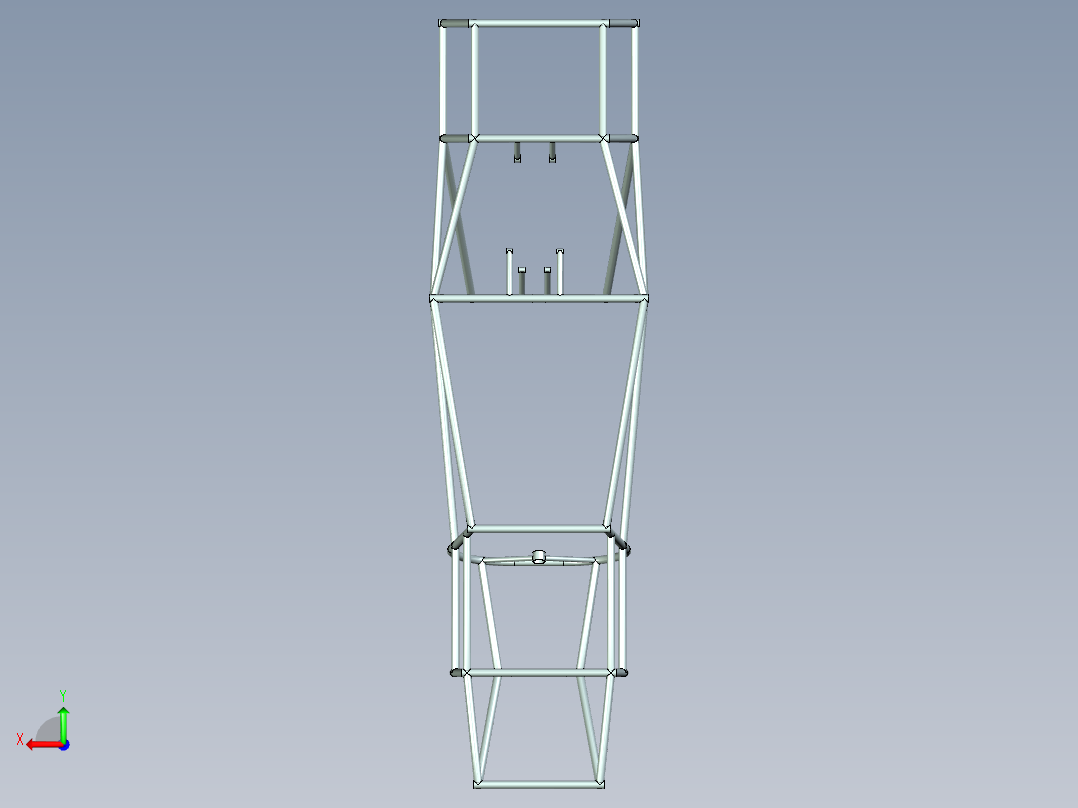 大学生方程式赛车设计（模具及卡具设计）后视图