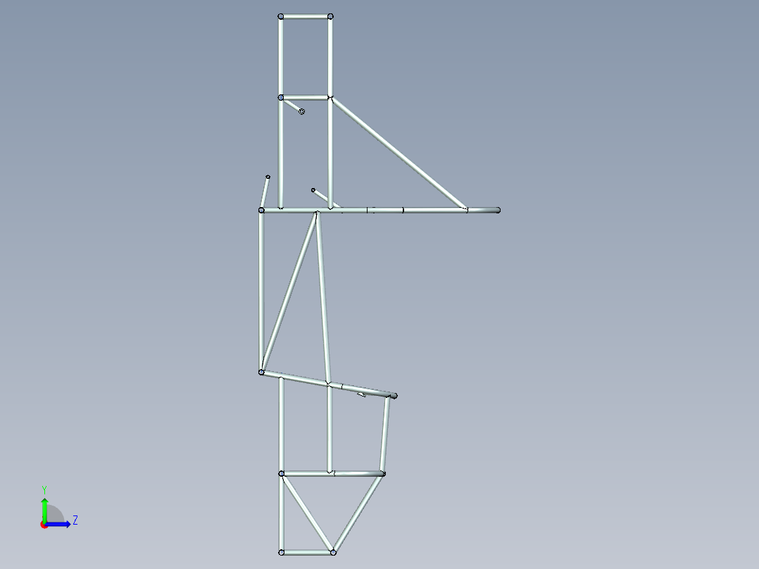 大学生方程式赛车设计（模具及卡具设计）左视图