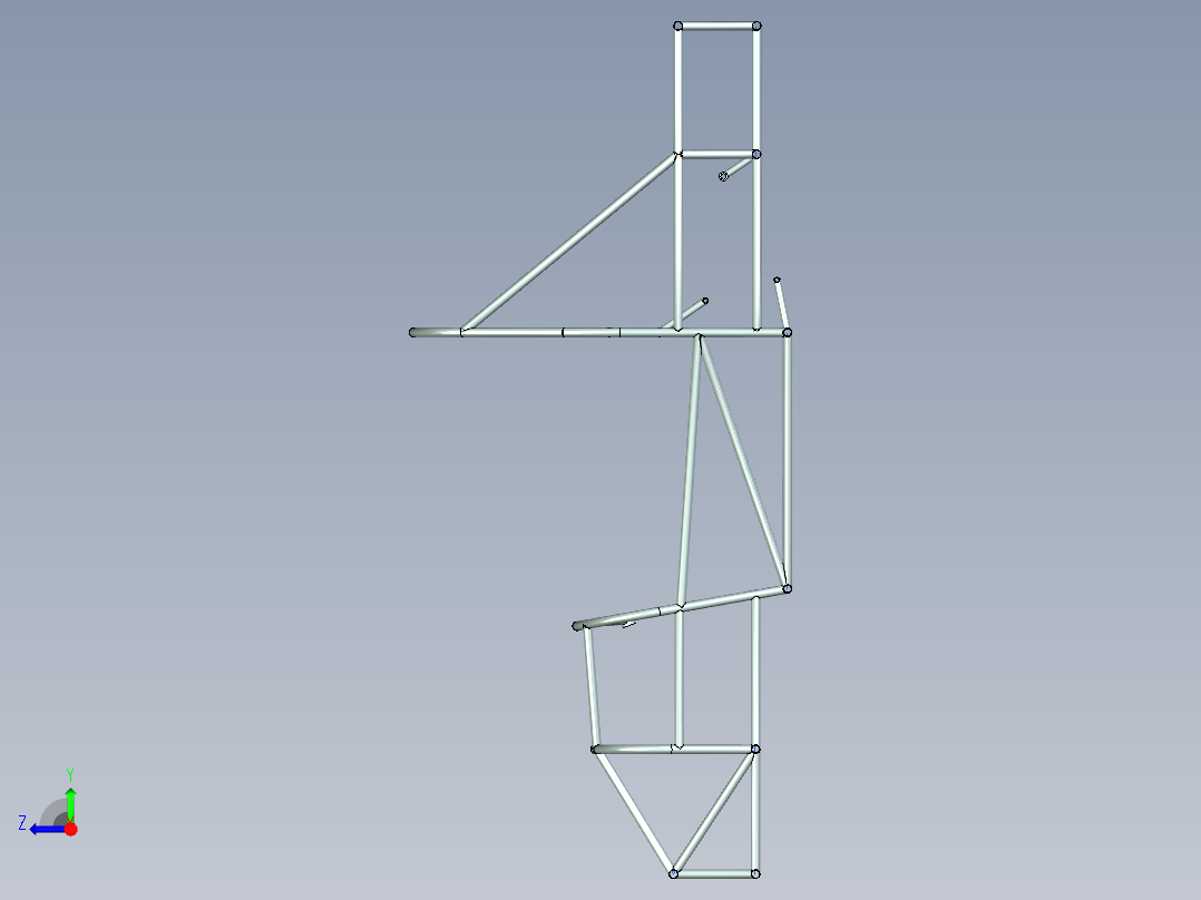 大学生方程式赛车设计（模具及卡具设计）右视图