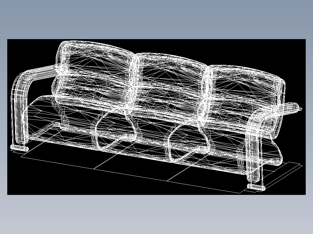 室内家具和灯具等的模型十二-K-S24-3