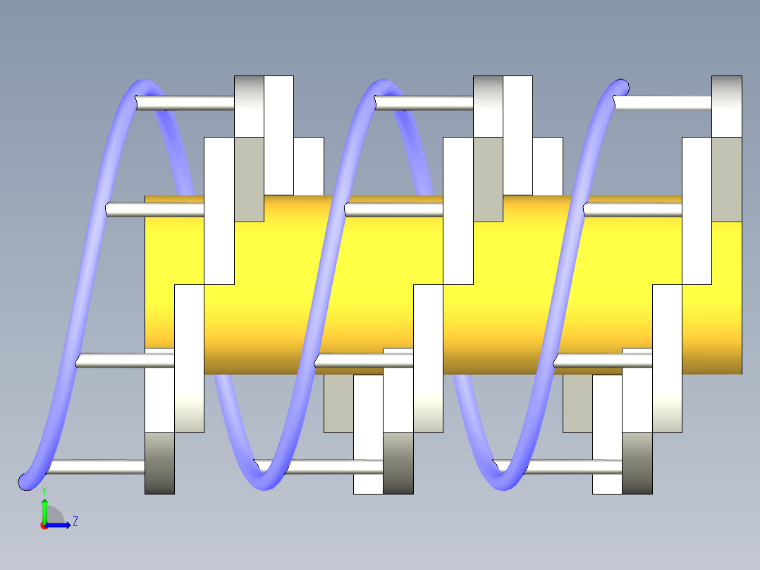 nventor梯子模型左视图