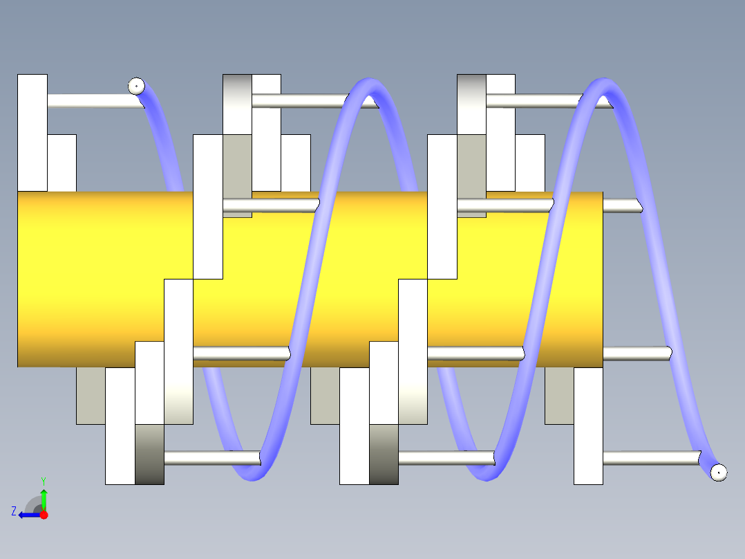 nventor梯子模型右视图