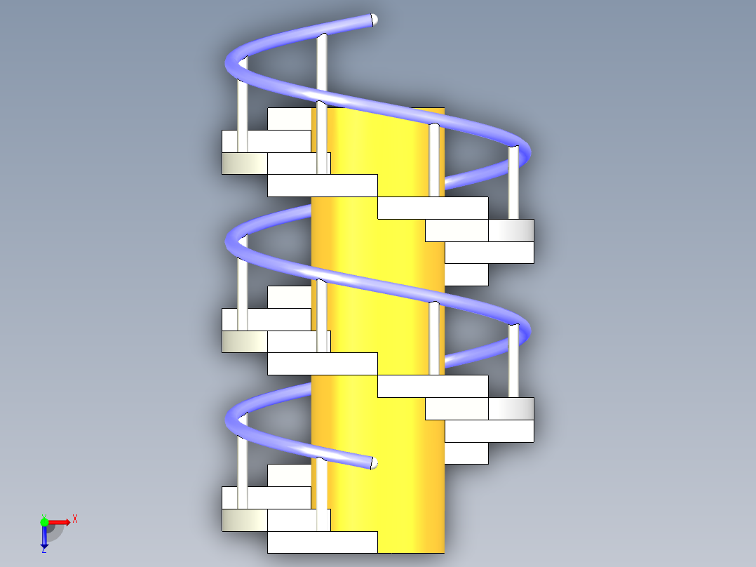 nventor梯子模型俯视图