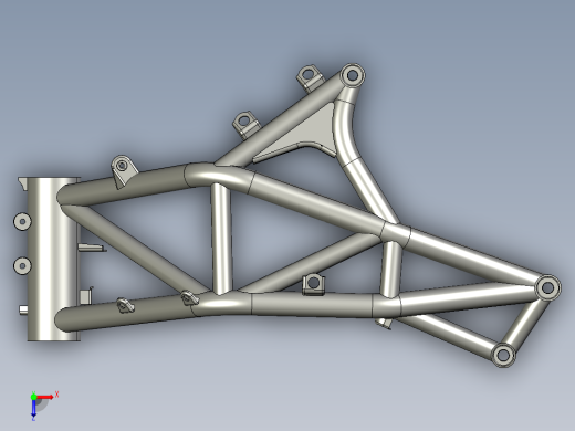 框架结构3D模型俯视缩略图