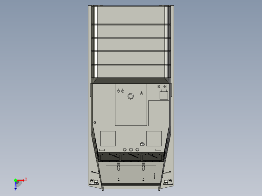 All-terrain vehicle layout全地形车3D数模图纸 STP格式俯视缩略图