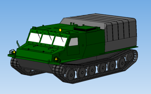 All-terrain vehicle layout全地形车3D数模图纸 STP格式缩略图