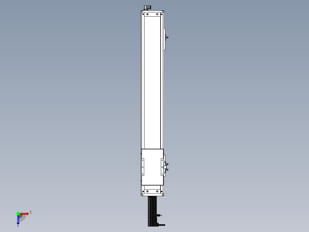 Toyo东佑达直线模组-ECH12-600-BC-100W+煞車俯视图
