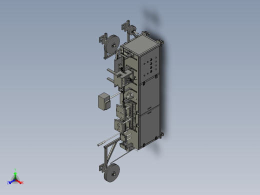 铁片料带连续冲压拉抻成型设备