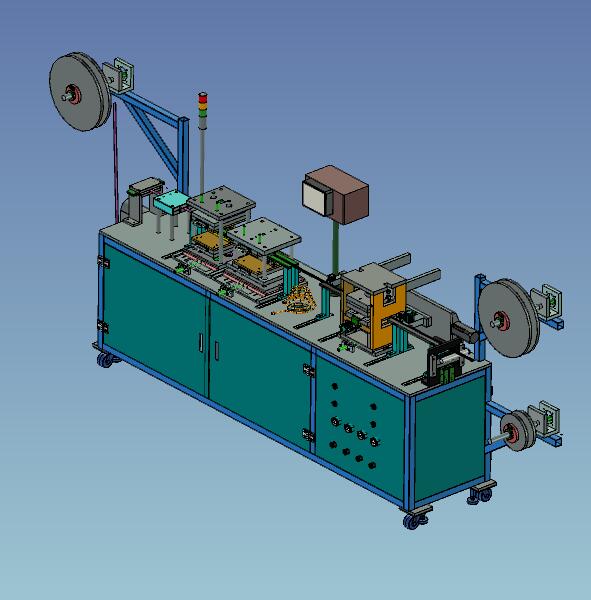铁片料带连续冲压拉抻成型设备