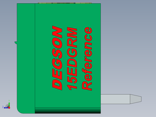 DEGSON 15EDG & 15EDG（公头） 5.08mm 螺钉锁紧，插拔式接线端子 FullPack-15EDGRM-5.08-xxP-14-00AH右视缩略图