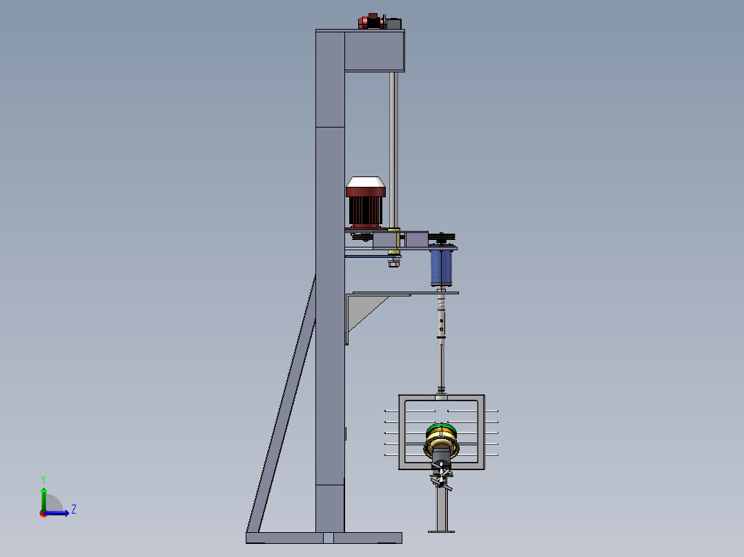 农药悬浮剂的精确复配装置左视图