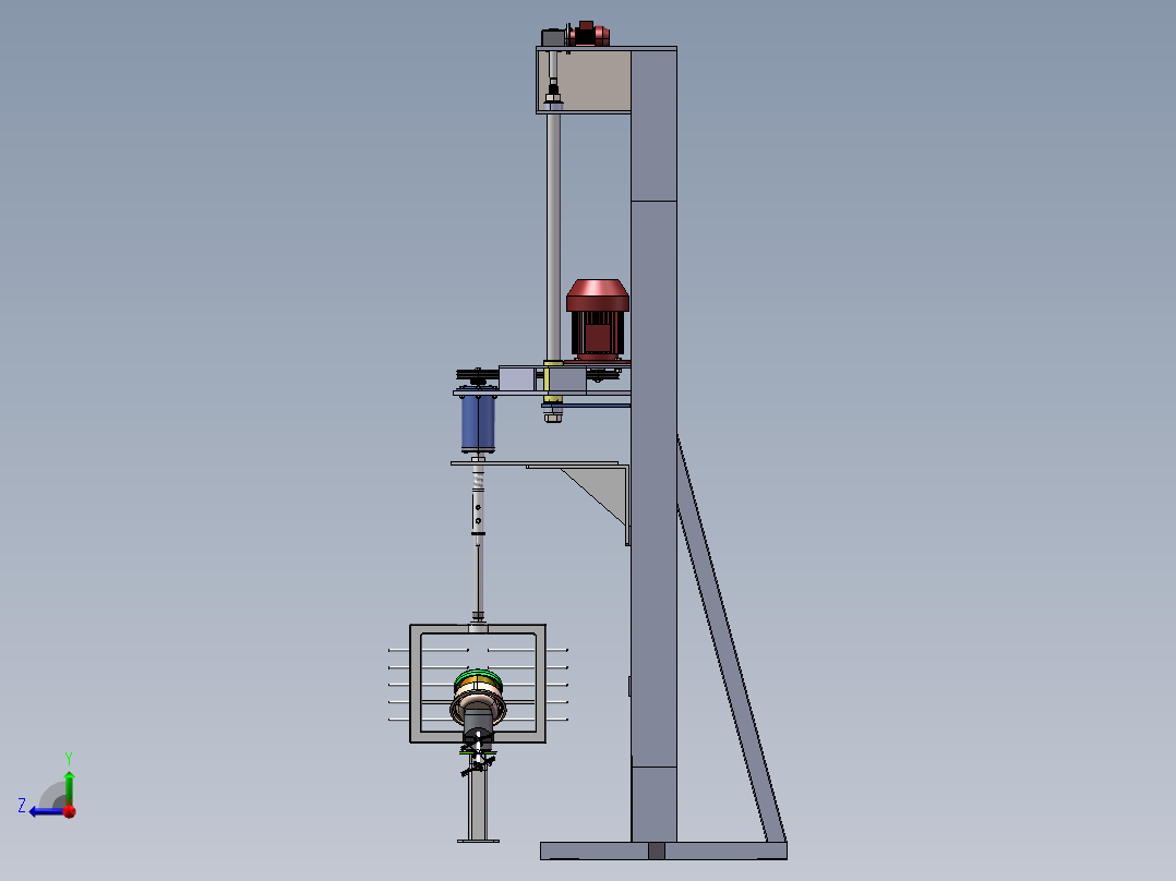 农药悬浮剂的精确复配装置右视图