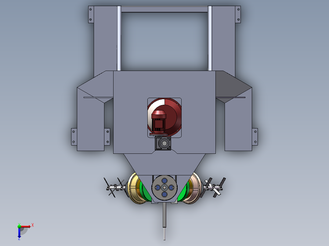 农药悬浮剂的精确复配装置俯视图