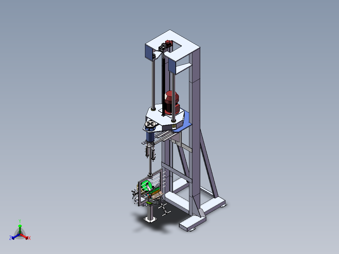 农药悬浮剂的精确复配装置正等轴测图