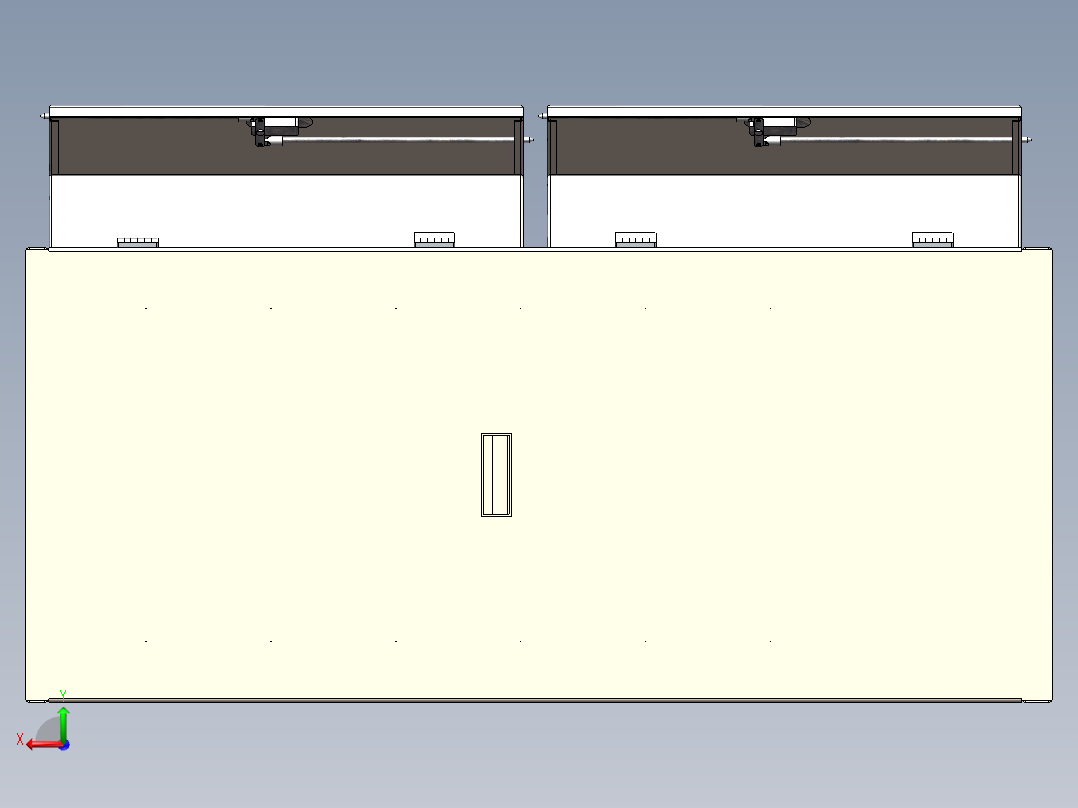 不锈钢钣金工具柜-储物柜后视图
