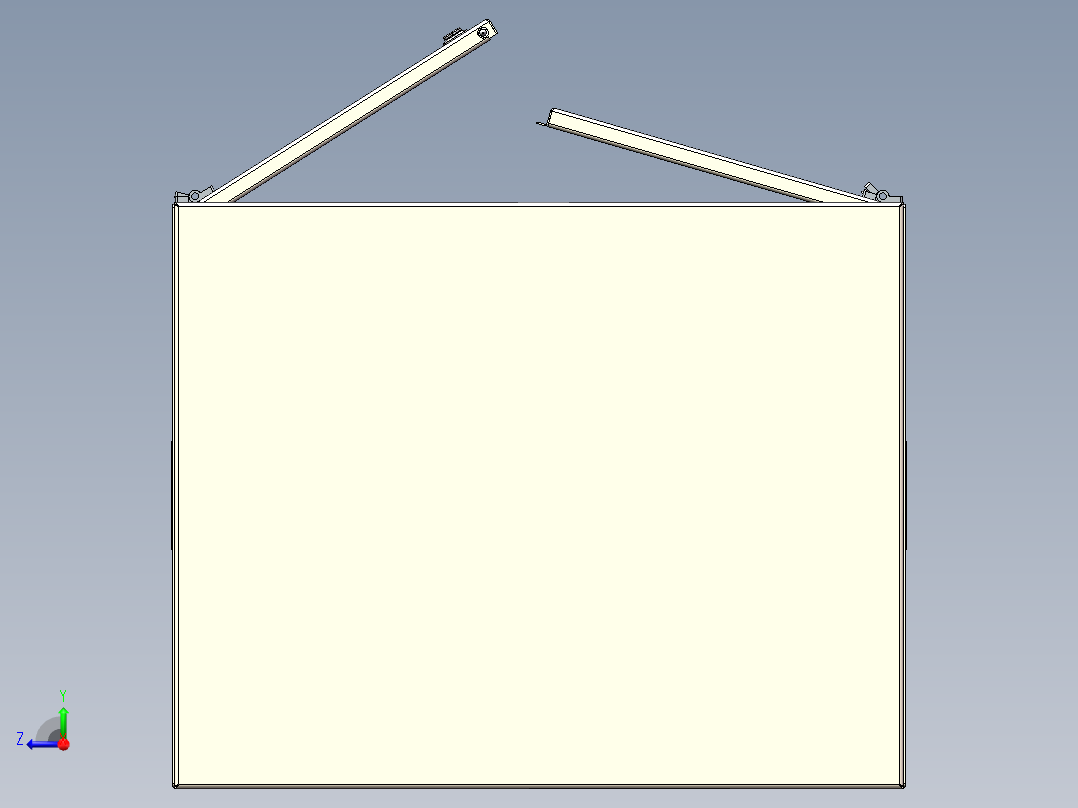 不锈钢钣金工具柜-储物柜右视图