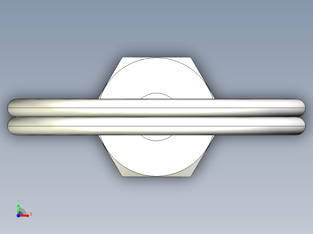 分割定位柱(無卡鎖E)2212-3D多系列多零件图纸模型前视图