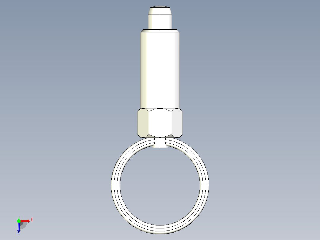 分割定位柱(無卡鎖E)2212-3D多系列多零件图纸模型俯视图