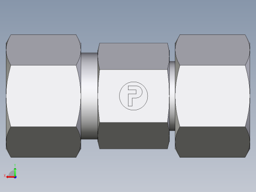 卡套式工业通用硬管接头EO_Distance_piece_adapter_DA12LCF后视缩略图